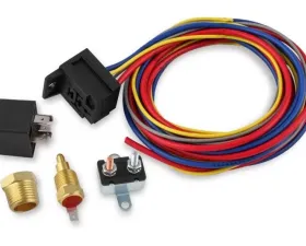 MSD Electric Fan Harn./Relay Kit 195 Deg-30A