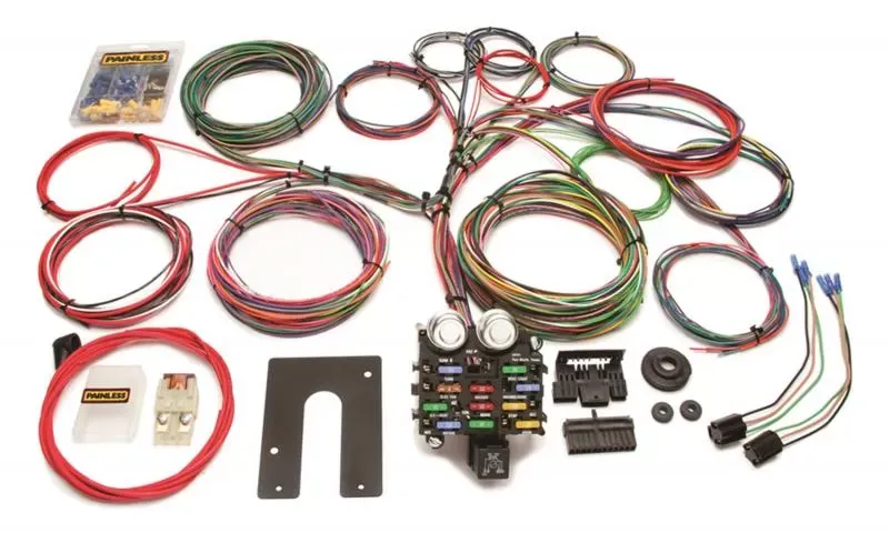 Painless Wiring Classic Customizable Pickup Chassis Harness-Key In Dash-21 Circuits - 10104