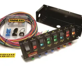 Painless Wiring 8-Switch Fused Panel w/all necessary wiring/hardware