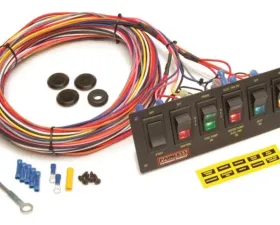Painless Wiring 6-Switch Lighted Non-Fused Rocker Switch Panel w/wiring