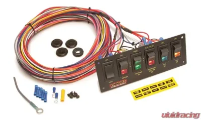 Painless Performance 6-Switch Lighted Rocker Switch Panel 50406 Painless Performance 6-Switch Lighted Rocker Switch Panel 50406