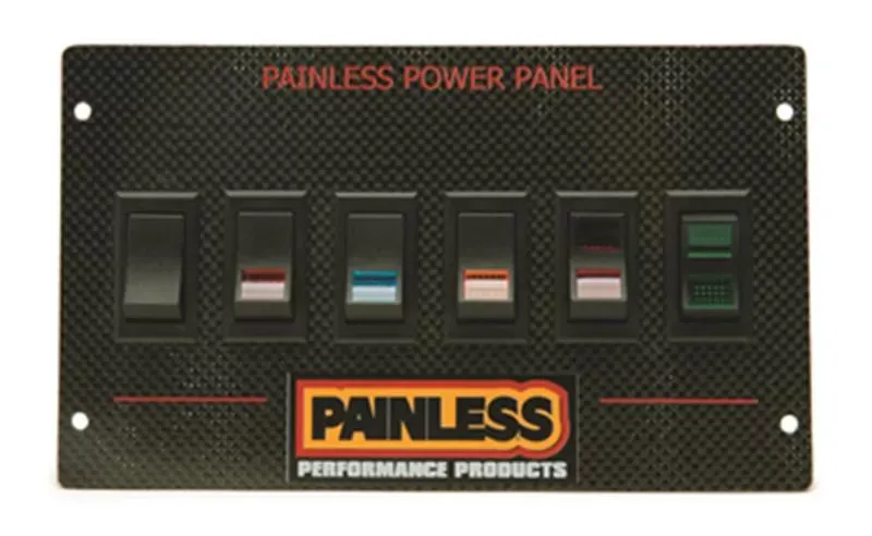 Painless Wiring Carbon Fiber Mustang Power Panel for 1987-93/Rocker Ford - 50430