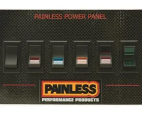 Painless Wiring Carbon Fiber Mustang Power Panel for 1987-93/Rocker Ford