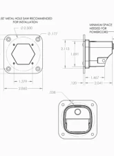 Baja Designs Wide Cornering LED White S1 Flush Mount                                     - 381005wt - Image 2