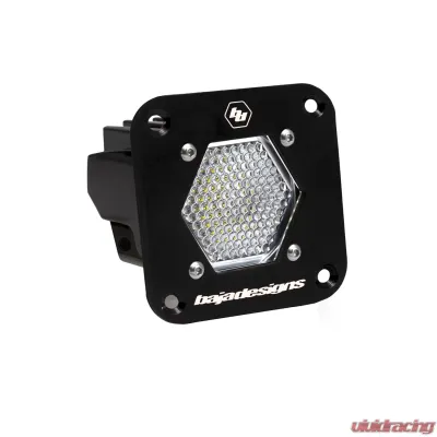 Baja Designs LED Light Pod Flush Mount Clear S1 Work/Scene Pattern - 381006