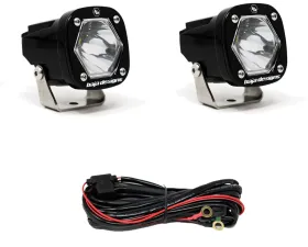 Baja Designs S1 Spot LED Light with Mounting Bracket Pair