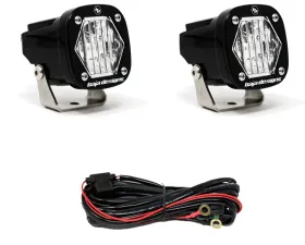 Baja Designs S1 Wide Cornering LED Light with Mounting Bracket Pair