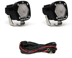 Baja Designs S1 Work/Scene LED Light with Mounting Bracket Pair