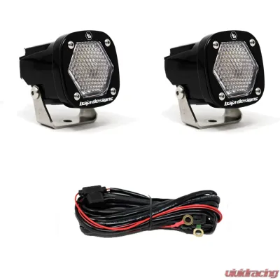 Baja Designs S1 Work/Scene LED Light with Mounting Bracket Pair - 387806