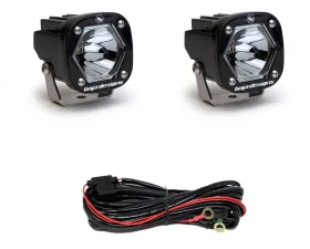 Baja Designs LED Light Pods S1 Pair Spot Laser LED Flush Mount Backup Kit