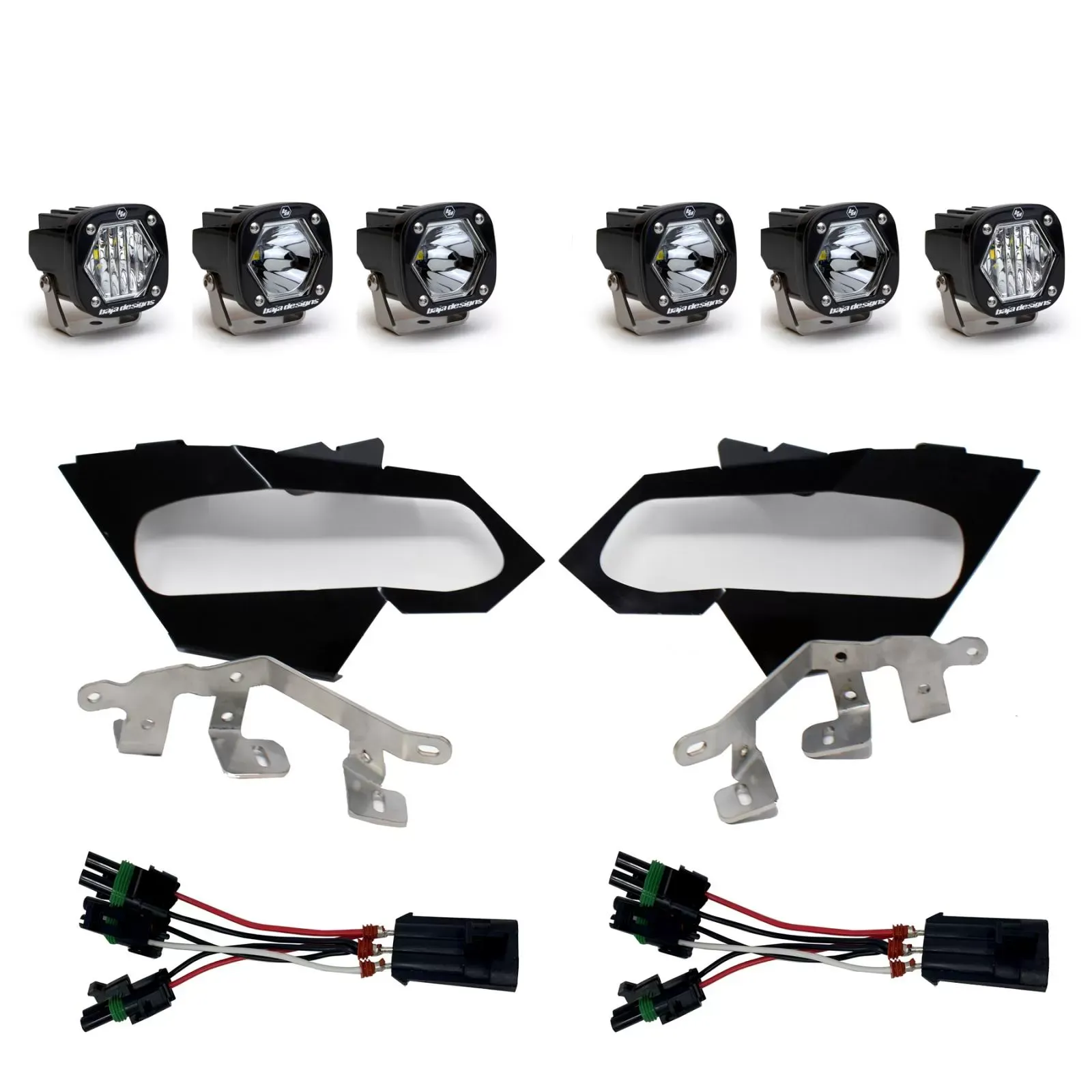 Baja Designs S1 Spot S1 W/C Headlight Kit Can-Am X3 - 447074