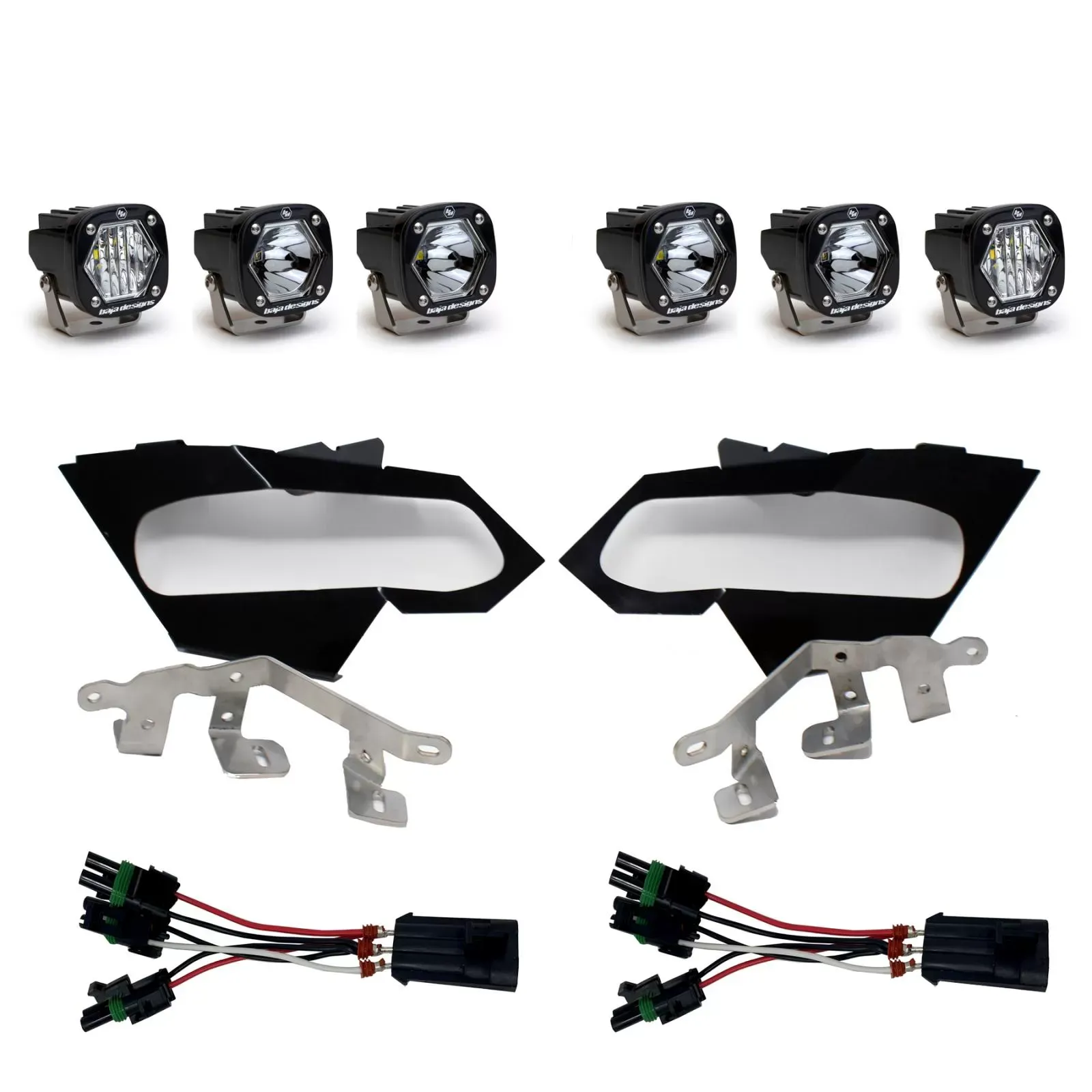 Baja Designs S1 Laser S1 W/C Headlight Kit Can-Am X3 - 447075