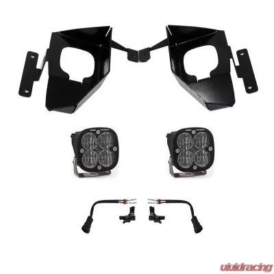 Baja Designs Clear Squadron SAE Fog Pocket Kit Chevrolet Silverado 1500 2016-2018 - 447534
