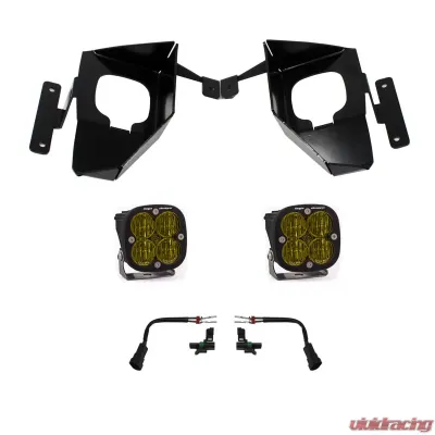 Baja Designs Amber Squadron SAE Fog Pocket Kit Chevrolet Silverado 1500 2016-2018 - 447535