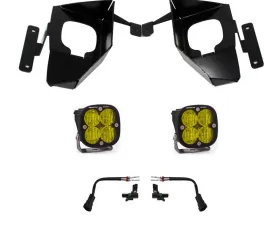 Baja Designs Amber Squadron Sport W/C Fog Pocket Kit Chevrolet Silverado 2016-2018