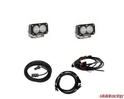 Baja Designs Dual S2 Sport W/C LED Light Kit Reverse Kit Jeep Wrangler JL 2018+ - 447651