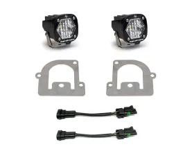 Baja Designs Clear Wide Cornering S1 Fog Light Kit Ford Bronco Sport 2021+