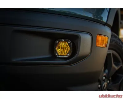 Baja Designs Clear Wide Cornering S1 Fog Light Kit Ford Bronco Sport 2021+ - 447682