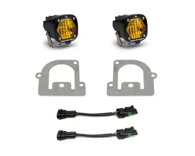 Baja Designs Amber Wide Cornering S1 Fog Light Kit Ford Bronco Sport 2021+