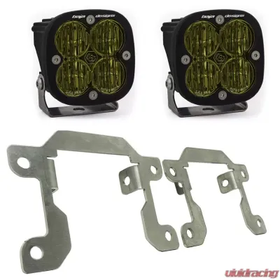 Baja Designs Amber Squadron Fog Pocket Kit Ford Ranger 2019+ - 447716
