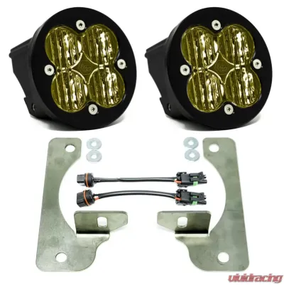 Baja Designs Amber Squadron-R Fog Pocket Kit Jeep Wrangler JL Rubicon 2018+ - 447723