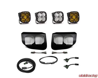 Baja Designs Amber SAE/Sport DC Fog Pocket Kit w/Upfitter Ford Super Duty 2020+ - 447739up