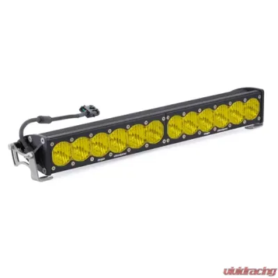 Baja Designs 20 Inch Single Amber Straight Wide Driving Combo Pattern OnX6 LED Light Bar - 452014
