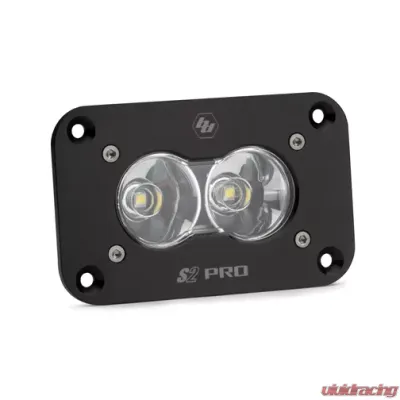 Baja Designs Flush Mount Clear Lens Work/Scene Pattern S2 Pro LED Work Light - 481006