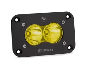 Baja Designs Flush Mount Amber Lens Spot Pattern S2 Pro LED Work Light