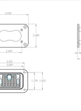 Baja Designs Amber Wide Cornering Flush Mount S2 Pro LED Light                                     - 481015 - Image 2