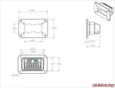 Baja Designs Amber Wide Cornering Flush Mount S2 Pro LED Light - 481015