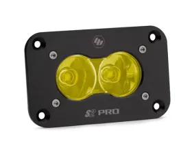 Baja Designs Flush Mount Amber Lens Work/Scene Pattern S2 Pro LED Work Light