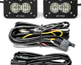 Baja Designs Flush Mount Wide Cornering Pair S2 Pro LED Light Pod Kit