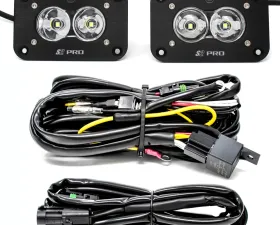Baja Designs Flush Mount Work/Scene Pattern Pair S2 Pro LED Light Pod Kit