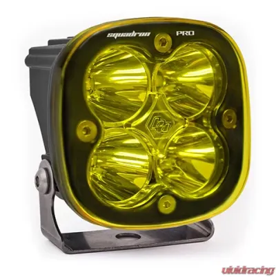 Baja Designs Black Amber Lens Spot Pattern Squadron Pro LED Light Pod - 490011