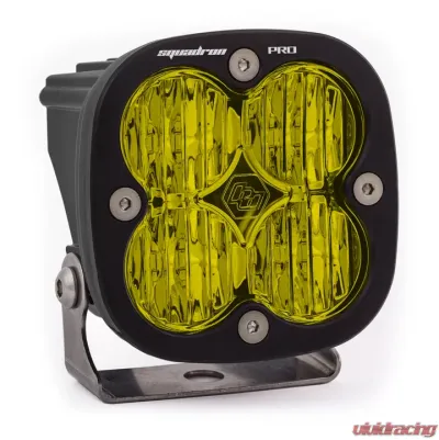 Baja Designs Black Amber Lens Wide Cornering Pattern Squadron Pro LED Light Pod - 490015