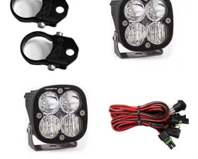Baja Designs 1.75 Inch Harness Squadron Pro LED Light Pods Kit W/A Pillar Mounts