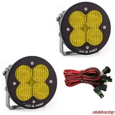 Baja Designs Amber Lens Wide Cornering Pattern XL-R Pro Series LED Light Pods Pair - 537815