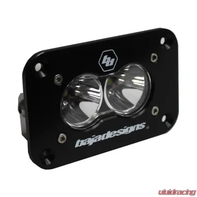 Baja Designs Clear Lens Spot Pattern Flush Mount S2 Sport LED Work Light Each - 541001