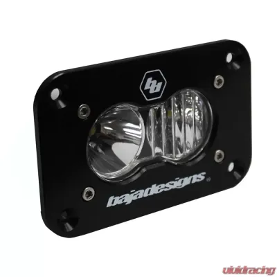 Baja Designs Clear Lens Driving Combo Pattern Flush Mount S2 Sport LED Work Light Each - 541003