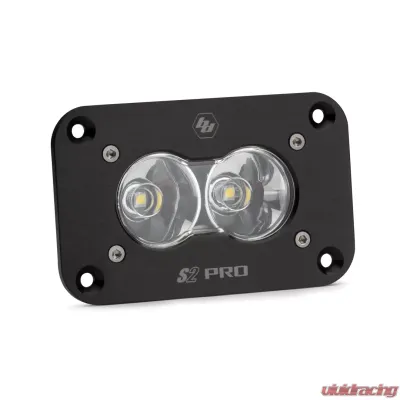 Baja Designs Clear Lens Work/Scene Pattern Flush Mount S2 Sport LED Work Light Each - 541006