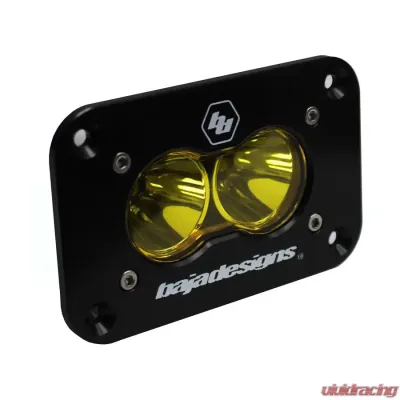Baja Designs Amber Lens Work/Scene Pattern Flush Mount S2 Sport LED Work Light Each - 541016