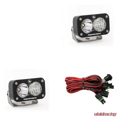 Baja Designs Clear Lens Driving Combo Pattern S2 Sport LED Work Light Pair - 547803