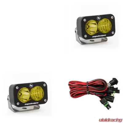 Baja Designs Amber Lens Driving Combo Pattern S2 Sport LED Work Light Pair - 547813