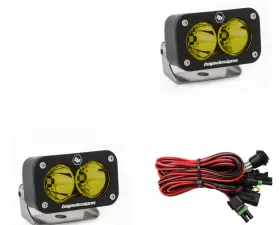 Baja Designs Amber Lens Work/Scene Pattern S2 Sport LED Work Light Pair