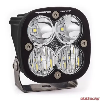 Baja Designs Driving/Combo Pattern Clear Black Squadron Sport LED Light Pod - 550003