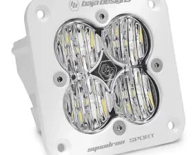 Baja Designs White Clear Lens Wide Cornering Pattern Squadron Sport Flush Mount LED Light Pod