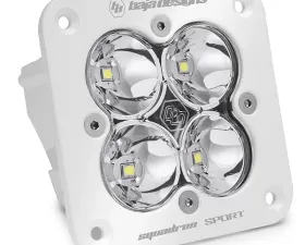 Baja Designs White Clear Lens Work/Scene Pattern Squadron Sport Flush Mount LED Light Pod