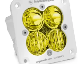 Baja Designs White Amber Lens Driving/Combo Pattern Squadron Sport Flush Mount LED Light Pod