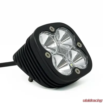 Baja Designs Flush Mount LED Light Pod Angled Black Clear Lens Work/Scene Pattern Squadron Sport - 552006